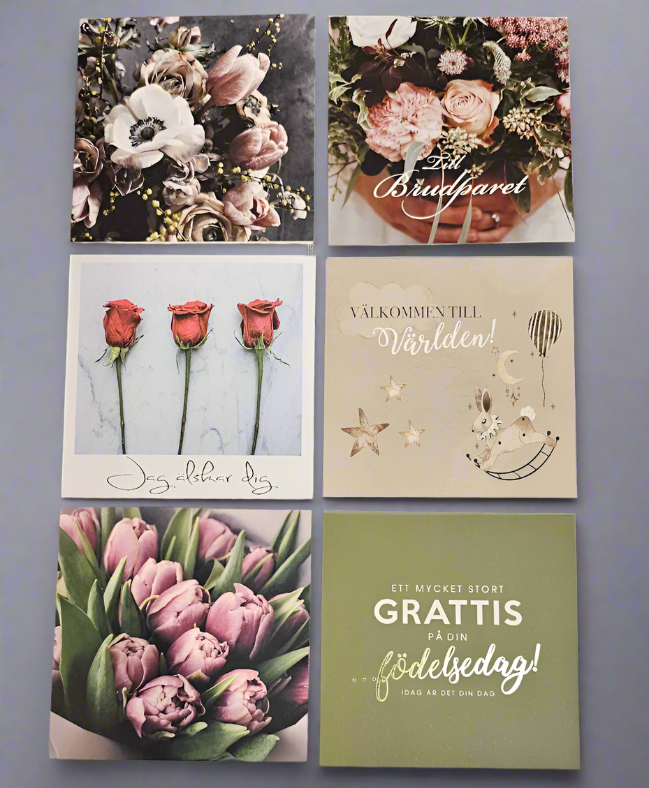 Stort hälsningskort