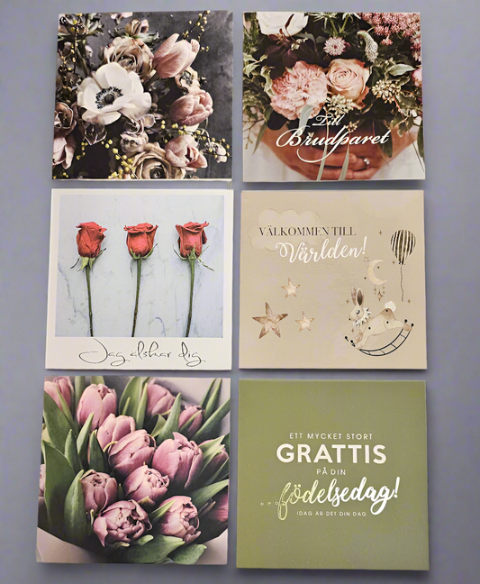 Stort hälsningskort