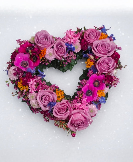 Hjärta, öppet rosa